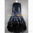 Civil War Black Gothic Lolita Tiered Dress