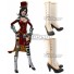 Borderlands Mad Moxxi White black Shoes Cosplay Boots