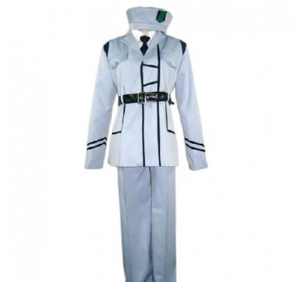 Axis Powers Hetalia White Cosplay Costume Uniform