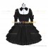 Victorian Style Gothic Lolita Dress Ruffled Turndown Collar Tiered Maid Dress