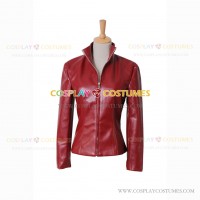 Doctor Who Cosplay Costume Red Leather Jacket