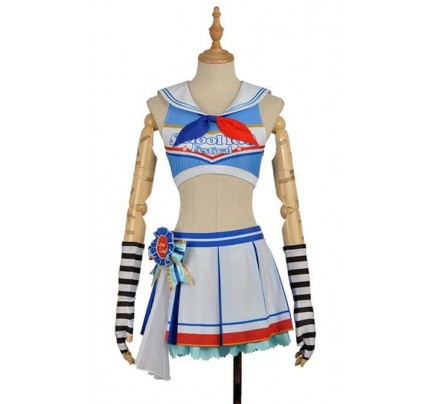 Love Live SunShine Aqours You Watanabe Cheer Girl Ver Cosplay Costume