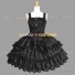 Fairytale Princess Tiered Dress Black Sweet Lolita Dress