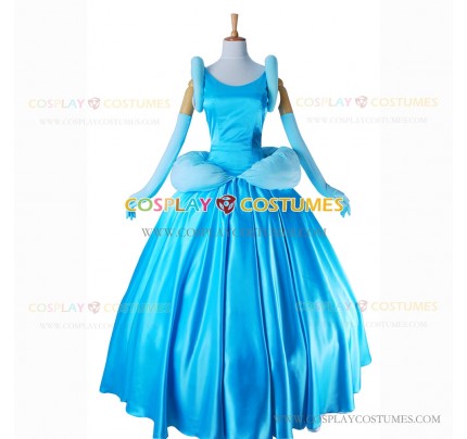 Cinderella Cosplay Princess Cinderella Costume Blue Dress