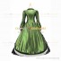 Victorian Punk Lolita Pagoda Sleeves Ball Gown Green Dress