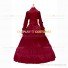 Gothic Lolita Victorian Rococo Stage Long Luxury Red Dress Ball Gown