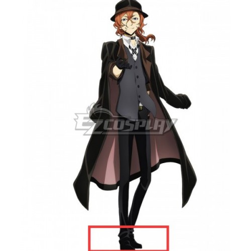 Bungou Stray Dogs Chuya Nakahara Black Cosplay Shoes