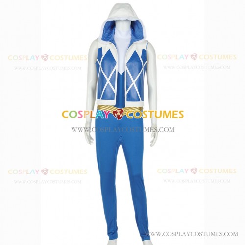 The Flash Cosplay Captain Cold Leonard Snart Costume Blue Uniform