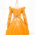 Gothic Lolita Victorian Queen Elizabeth Theatre Orange Lace Prom Ball Gown Dress