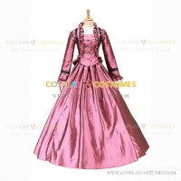 Victorian Style Southern Belle Gothic Lolita Pink Ball Gown Dress