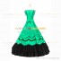 Romantic Southern Belle Marie Antoinette Theater Steampunk Ball Gown Green Dress