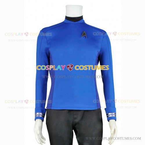 Captain James T. Kirk Costume for Star Trek Beyond Cosplay Blue Shirt