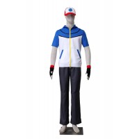 Pokemon Pocket Monsters Ash Katchum Cosplay Costume