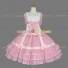 Sleeveless Pink Sweet Love Lolita Dress Tiered Polka Dot Dress