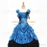 Vintage Gothic Lolita Victorian 18th Century Light Blue Ruffles Evening Ball Gown Dress