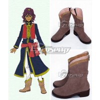 Black Butler Prince Soma Brown Shoes Cosplay Boots