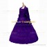 Gothic Lolita Victorian Rococo Stage Long Luxury Dark Purple Dress Ball Gown