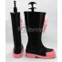 Akame ga KILL! Chelsea Black And Pink Shoes Cosplay Boots