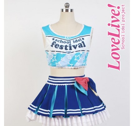 Love Live Umi Sonoda Cheerleading Uniform Cosplay Costume