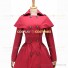 Classic Victorian Gothic Cape Coat Reenactment Rose Red Dress