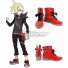 Pokemon Sun and Moon Team Skull Gladion Red Shoes Cosplay Boots