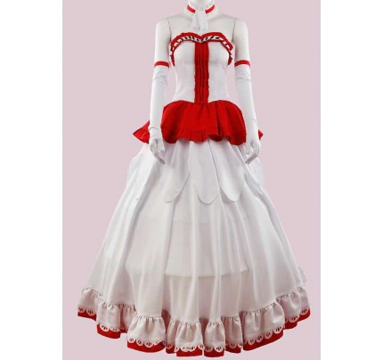 Sword Art Online Yuuki Asuna Dress Cosplay Costume