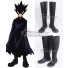 My Hero Academia Boku No Hero Akademia Fumikage Tokoyami Black Shoes Cosplay Boots