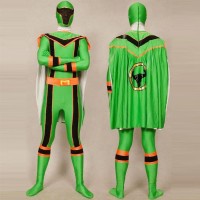 Green Power Rangers Mystic Uniform Spandex Zentai Costume