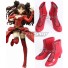 Fate Grand Order Rin Tohsaka Formal Craft Red Black Cosplay Shoes