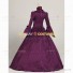 Deluxe Victorian Style Faire Queen Floral Gown Dress Purple