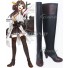 Kantai Collection NO.021b Kongou Black Shoes Cosplay Boots