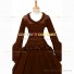 Southern Belle Retro Gothic Lolita Falbala Evening Ball Gown Brown Dress