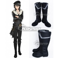 Ensemble Stars Rei Sakuma Black Shoes Cosplay Boots