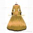 Marie Antoinette Renaissance Period Reenactment Golden Lace Dress Ball Gown