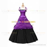 Reenactment Gothic Lolita Civil War Victorian Ball Gown Purple Dress