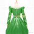 Gothic Lolita Victorian Queen Elizabeth Theatre Green Lace Prom Ball Gown Dress