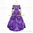 Classic Victorian Steampunk Ruffles Herrlich Light Purple Ball Gown Dress