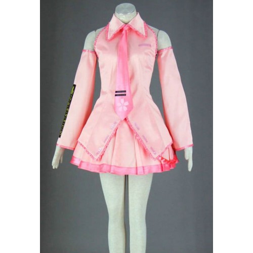 Vocaloid Pink Sakura Hatsune Miku Cosplay Costume