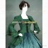 Royal Queen Victorian Style Lady  Pioneer Women Retro Clothing Dark Olive