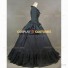 Renaissance Faire Victorian Royal Black Steampunk Clothing Evening Gown