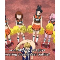 My Hero Academia Boku no Hero Akademia Ochaco Uraraka Kyoka Jiro Tsuyu Asui Cheerleaders Rose Red Cosplay Shoes