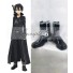 Sword Art Online SAO Sodo Ato Onrain Kirigaya Kazuto Kirito Flat Boots White Silver Cosplay Shoes