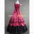 Civil War Gothic Old West Saloon Ball Gown Dress Costume Red