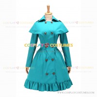 Classic Victorian Gothic Cape Coat Reenactment Sky Blue Dress