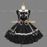 Gothic Lolita Dress Black Tiered Short Sleeve Bow Lolita Dress