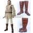 Star Wars Obi Wan Kenobi Brown Shoes Cosplay Boots