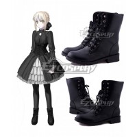 Fate Stay Night Black Saber Altria Pendragon King Arthur Black Cosplay Boots