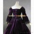 High Quality Reenactment Gothic Purple Velvet Lace Lolita Dress