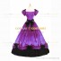 Civil War Southern Belle Lolita Victorian Theater Dark Purple Long Ball Gown Dress