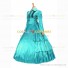 Victorian Gothic Lolita Reenactment Rococo Southern Belle Light Blue Ball Gown Dress